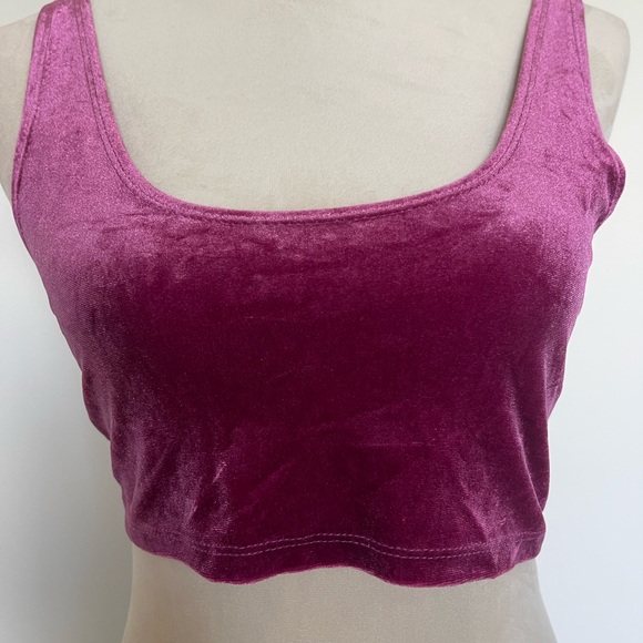 Fashion Nova Velvet Two-Piece Set in Deep Purple - Picture 3 of 3